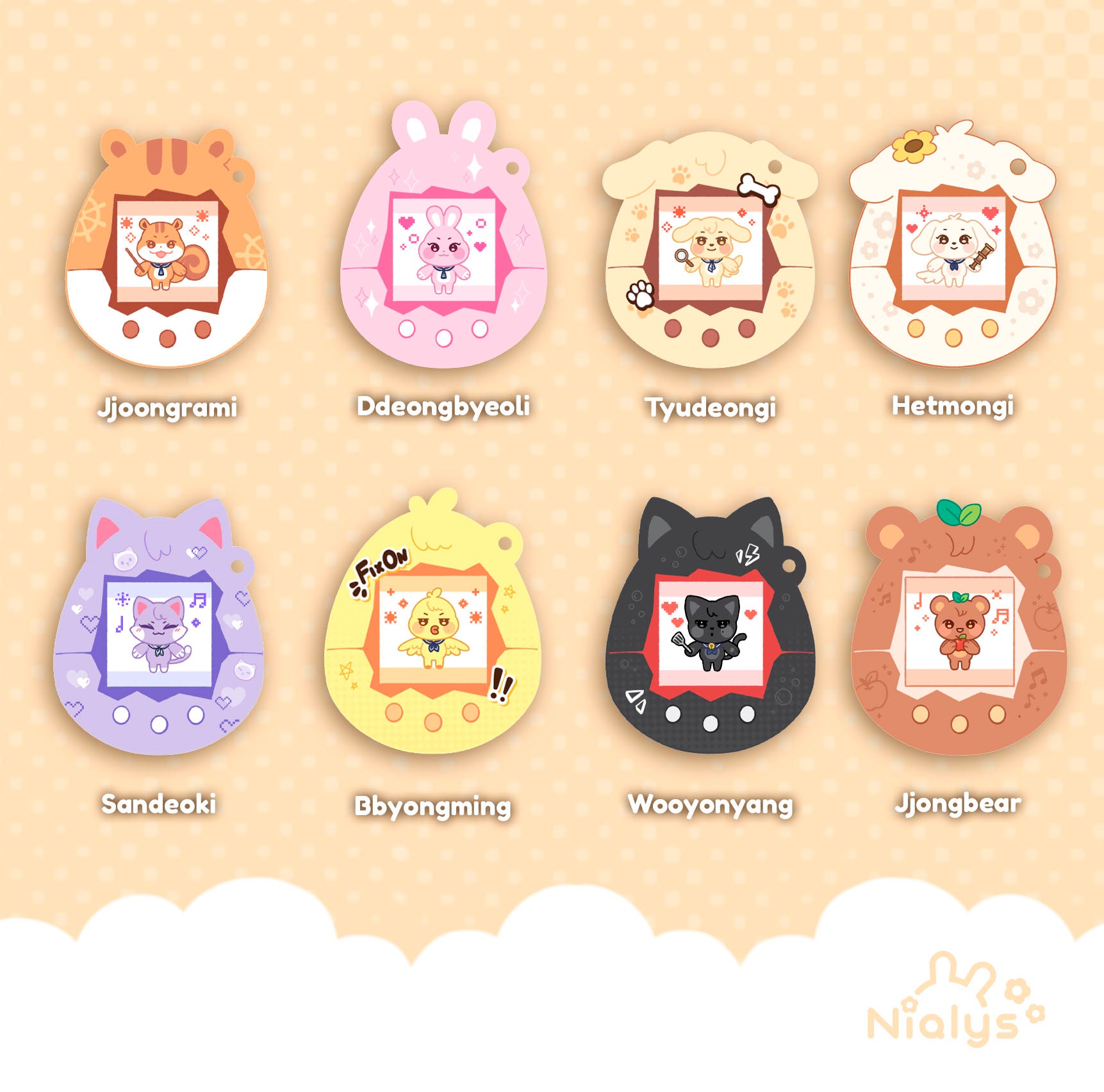 ANITEEZ ✦ Tamagotchi Acrylic Charms